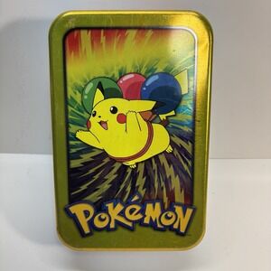 Pokemon TV Animation Edition Empty Tin Pikachu Series 2 VINTAGE/RARE Collectible